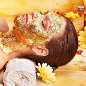 face gold mask